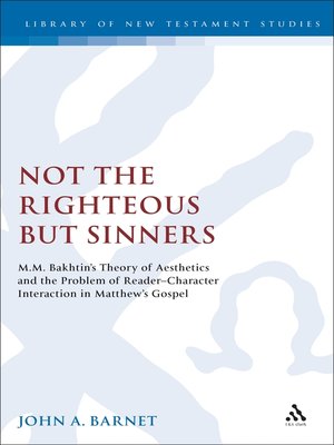 cover image of Not the Righteous but Sinners